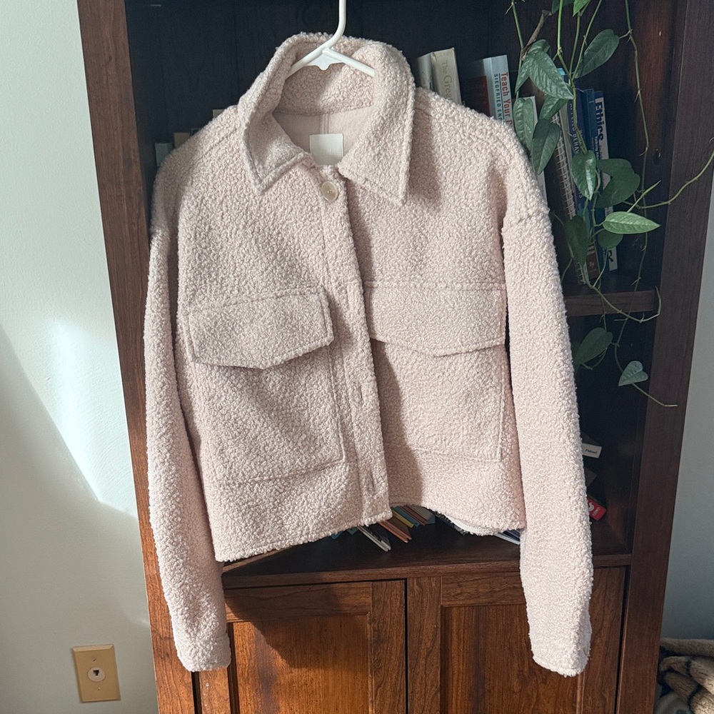H&M cropped shacket